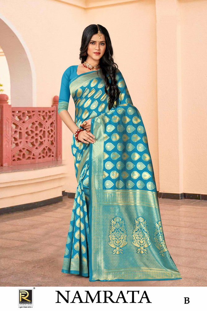 Ronisha Namrata Designer Banarasi Silk Saree Catalog